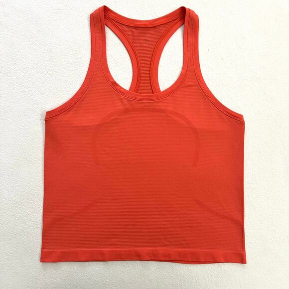 Lululemon Women Autumn Red Swiftly Tech Racerback Tank Top